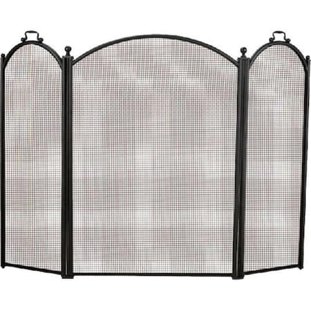 Dagan 3 Fold Arched Screen, Black 1383-40